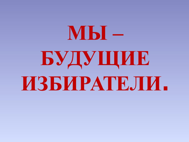 Деловая игра "Сегодня школьник - завтра избиратель".