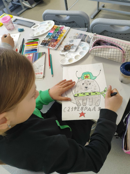 Рисуем открытки для пап!.