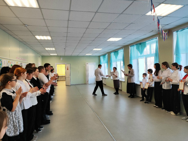 Закрытие месячника спортивно-массовой и патриотической работы.