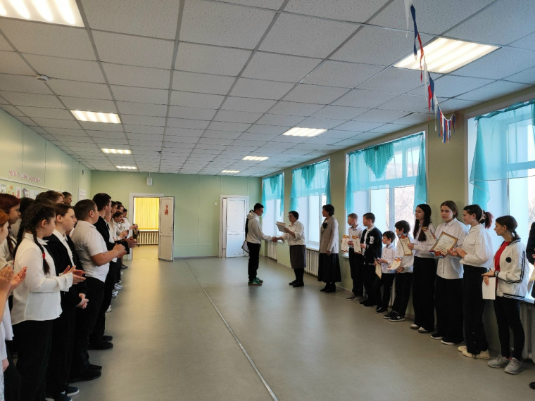 Закрытие месячника спортивно-массовой и патриотической работы.